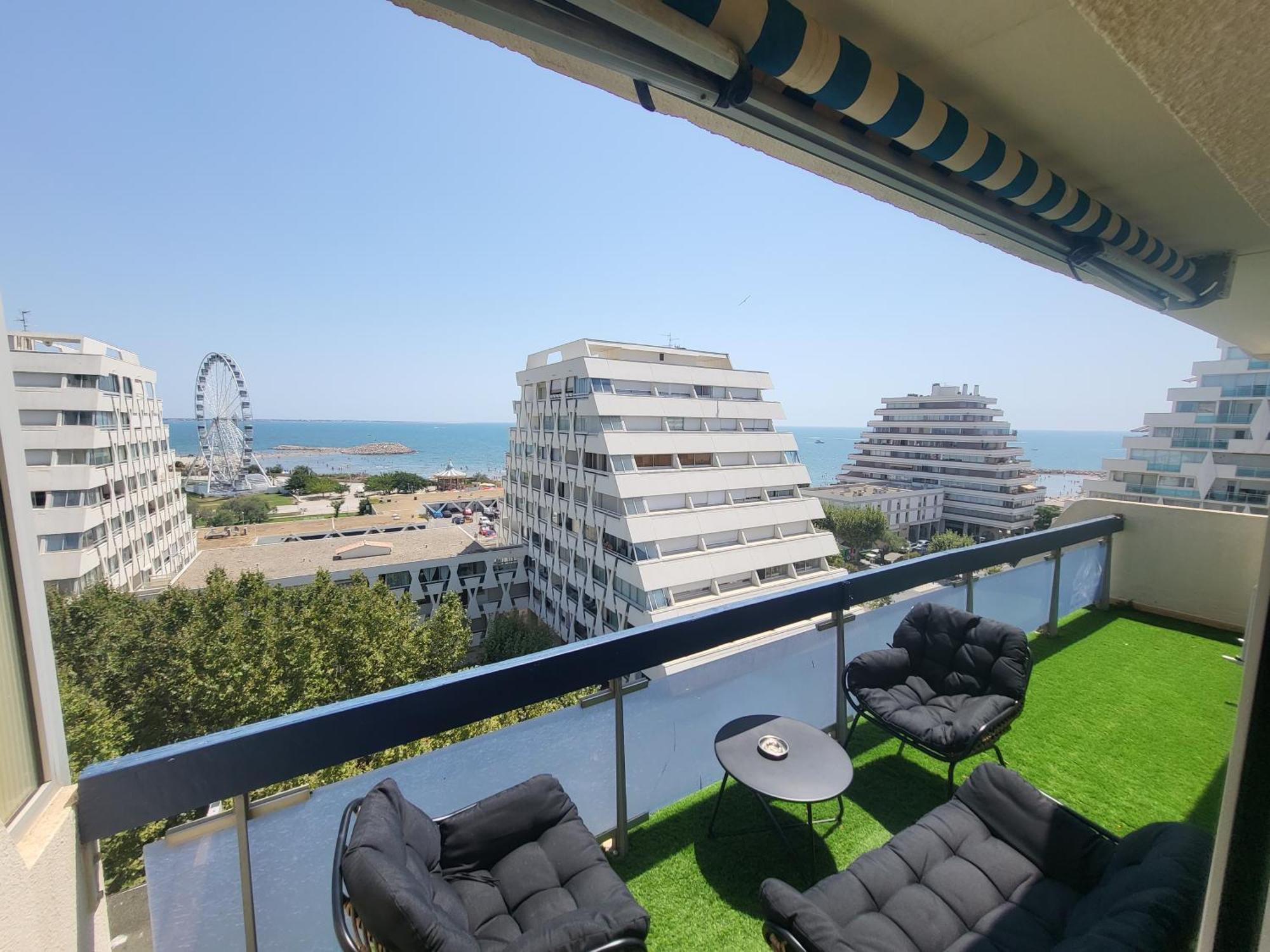 Appartement Lumineux Avec Vue Sur Mer A 50 M De La Plage Et Du Centre Λα Γκραντ-Μοτ Εξωτερικό φωτογραφία